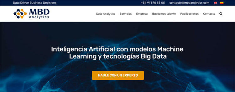 Renovación web, logotipo y presentación corporativa – MBD Analytics ...
