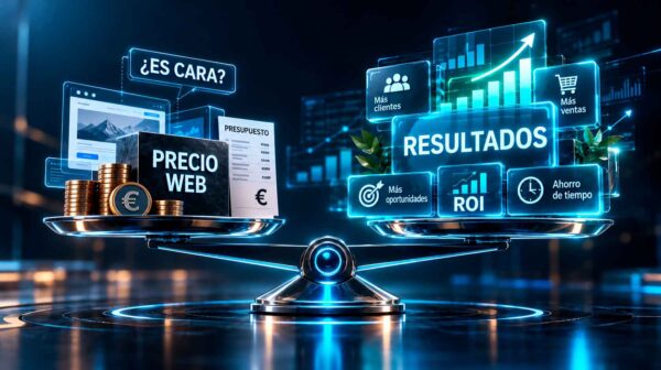 Precio de una página web profesional y su rentabilidad para una empresa.